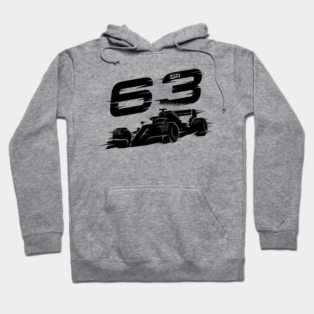 We Race On! 63 [Black] Hoodie by DCLawrenceUK